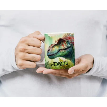 Kubek Poduszka Dinozaur Dinozaury T-rex Tyrannosaurus Triceratops